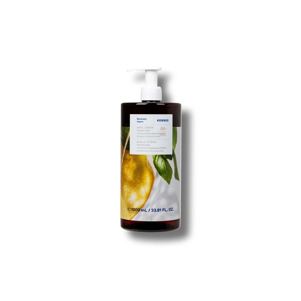 Korres Basil Lemon Shower Gel 1Lt