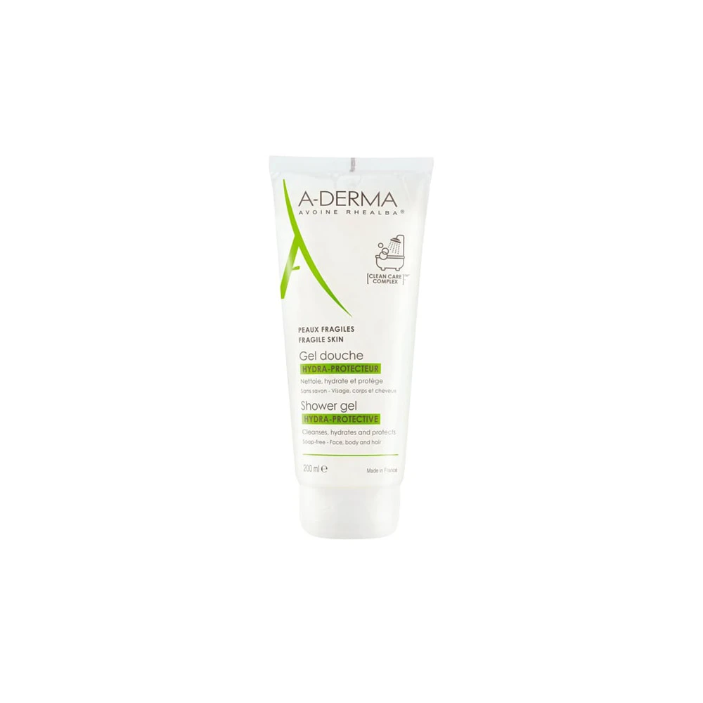 A-Derma Hydra-Protective Shower Gel Τζελ Καθαρισμού Για Όλη Την Οικογένεια 200ml
