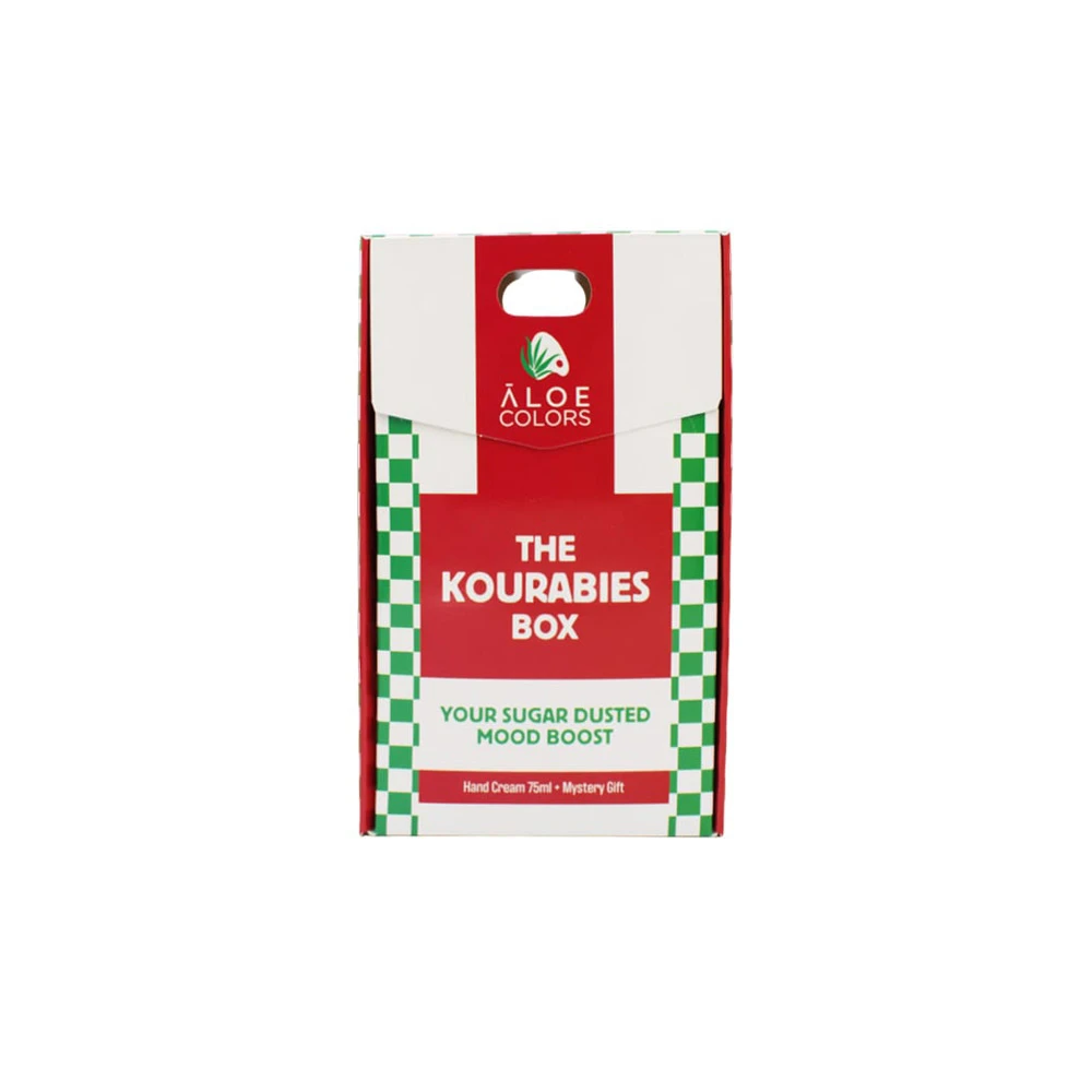 Aloe Colors Promo Xmas The Kourabies Box Kourabies Hand Cream Κρέμα Χεριών Εντατικής Ενυδάτωσης 75ml & Mystery Gift 1 τεμάχιο