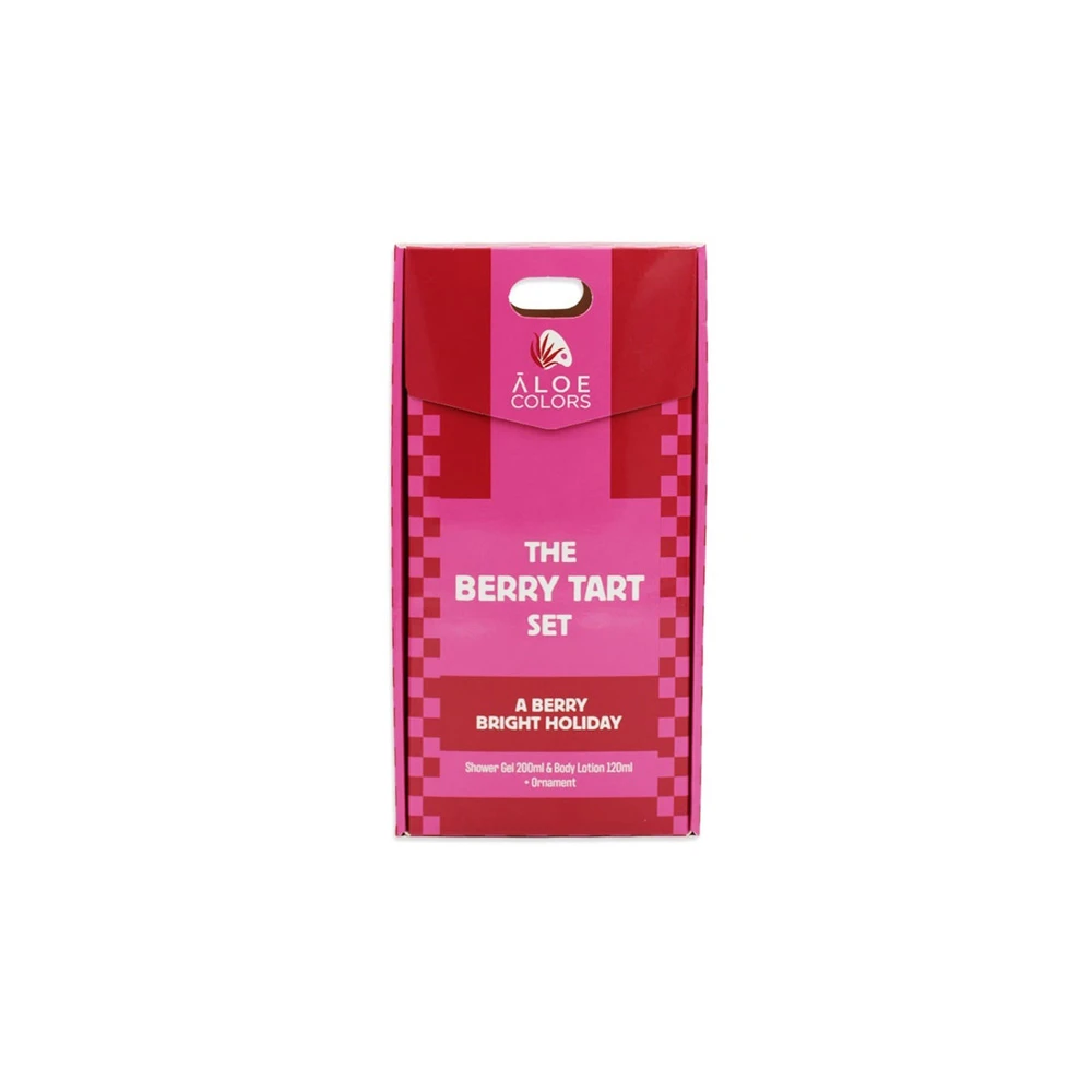 Aloe Colors Promo Xmas The Berry Tart Set Berry Shower Gel 200ml & Body Lotion 120ml & Gift Christmas Ornament 1 piece