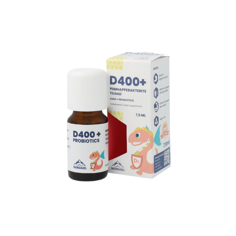 VivaCare Nordaid D400+ Probiotics Drops 7.5ml