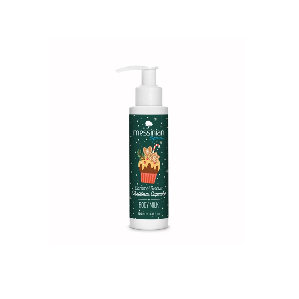 Messinian Spa Caramel Biscuit Christmas Cupcake Body Milk 100ml