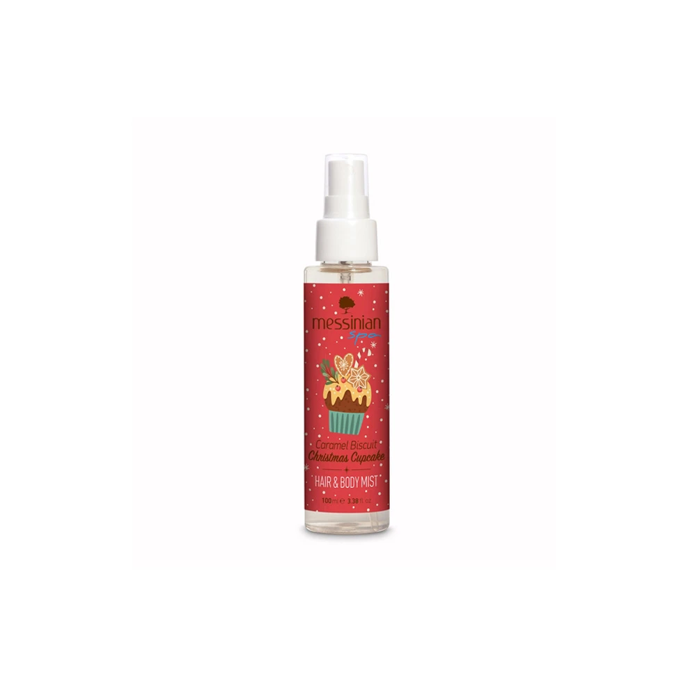Messinian Spa Christmas Cupcake Caramel Biscuit Hair & Body Mist 100ml