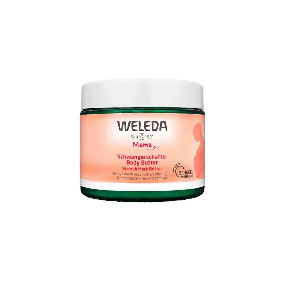 Weleda Mama Stretch Mark Body Butter Nourishing Care Βούτυρο Σώματος Για Ραγάδες 150ml