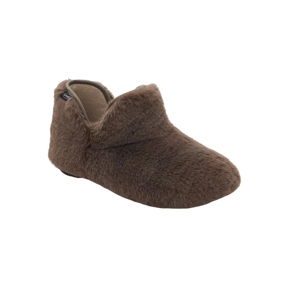 Scholl Shoes Molly Bootie Women's Anatomical Slipper Brown 1 pair