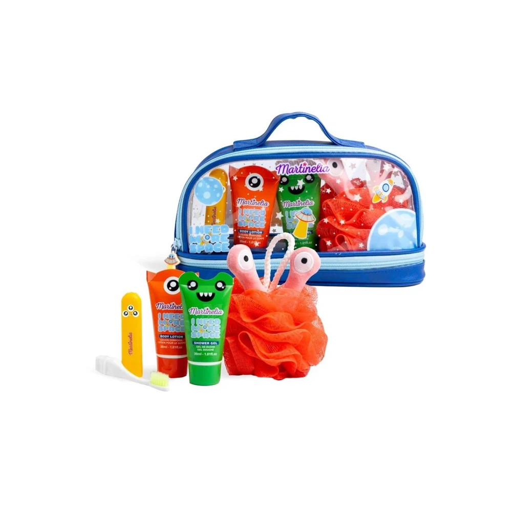 Martinelia Promo I Need More Space Galactic Cosmic Freshness Bath Set Αφρόλουτρο 30ml & Body Lotion 30ml & Οδοντόβουρτσα 1 τεμάχιο & Σφουγγάρι 1 τεμάχιο