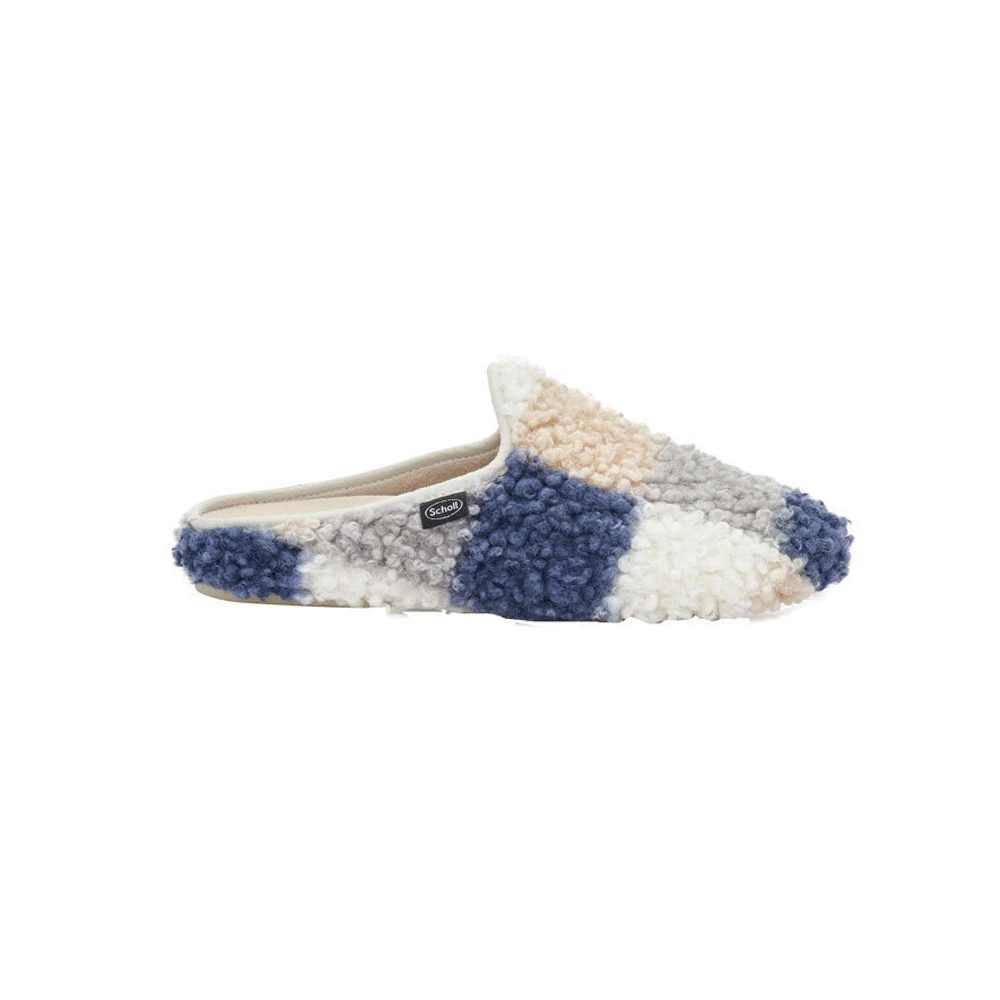 Scholl Shoes Maddy Blue Multi Women's Anatomical Slippers Blue 1 pair