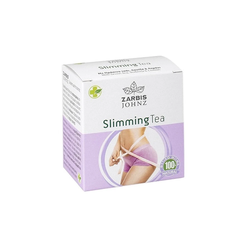 Zarbis JOHNZ Slimming Tea Αδυνατιστικό Τσάι Με Πράσινο Τσάι & Λουΐζα 10 εμβαζόμενα φακελάκια