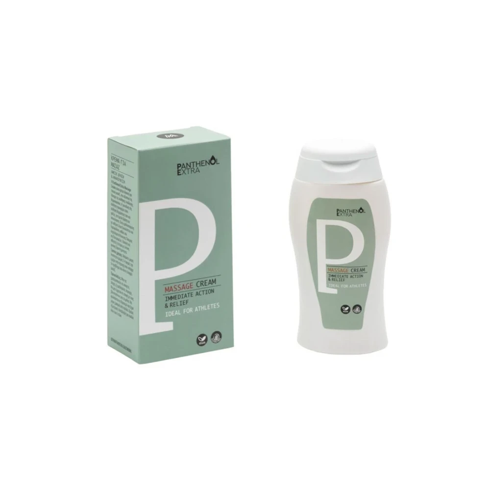 Panthenol Extra Massage Cream Θερμαντική Κρέμα Για Μασάζ Με Αιθέρια Έλαια 120ml