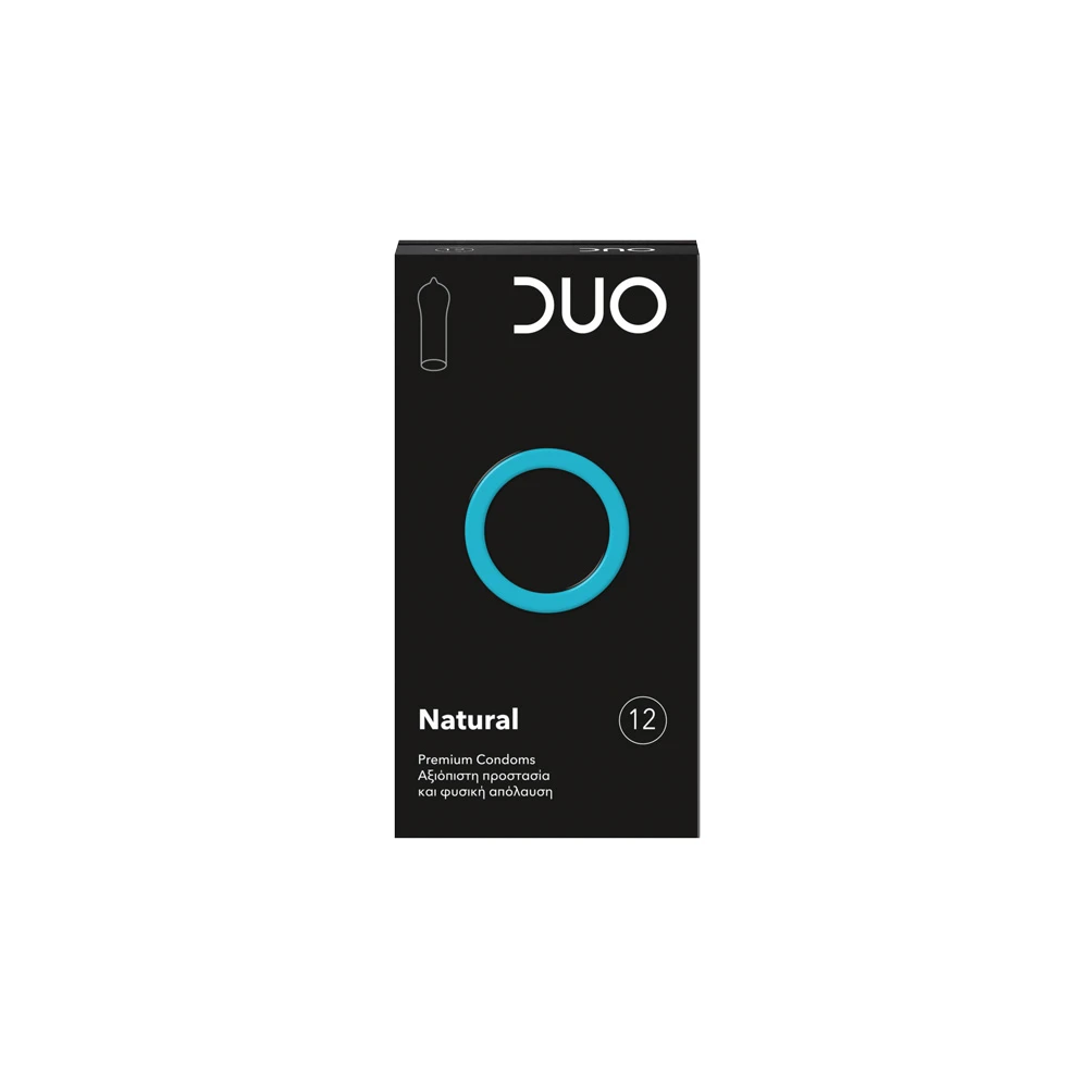 Duo Natural Προφυλακτικά Κανονικά & Διαχρονικά Για Φυσική Απόλαυση 12 τεμάχια
