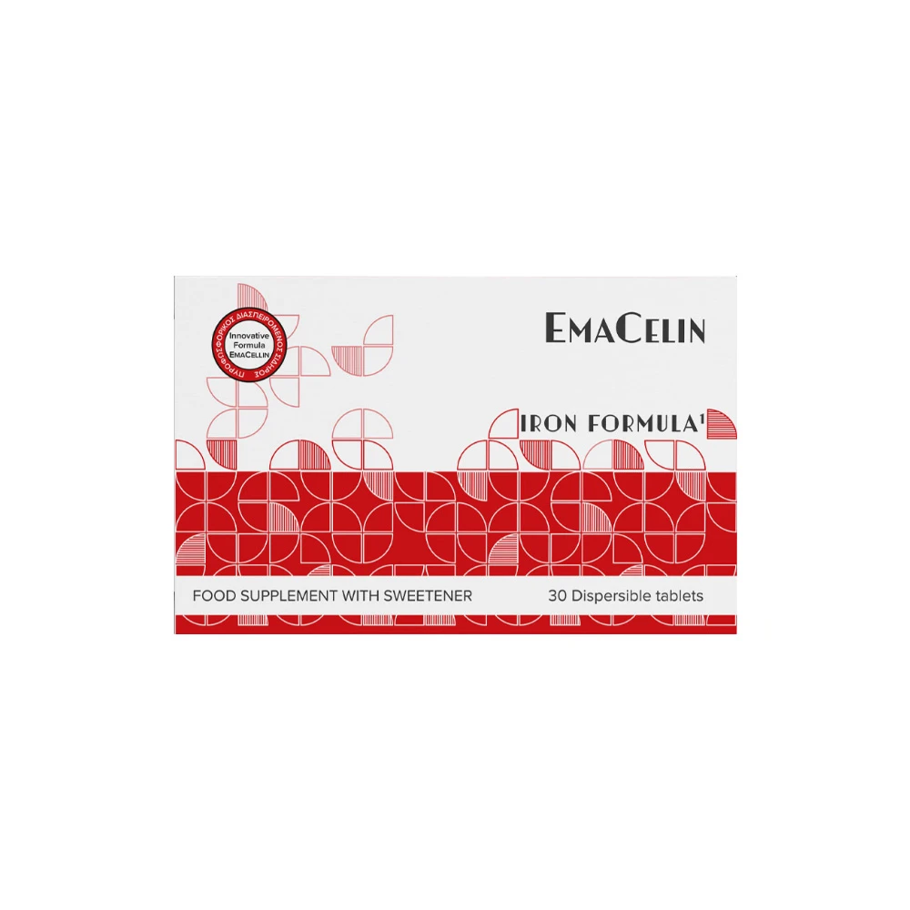 Dermageria Emacelin Συμπλήρωμα Διατροφής Με Γλυκαντικό 30 διασπειρόμενα δισκία