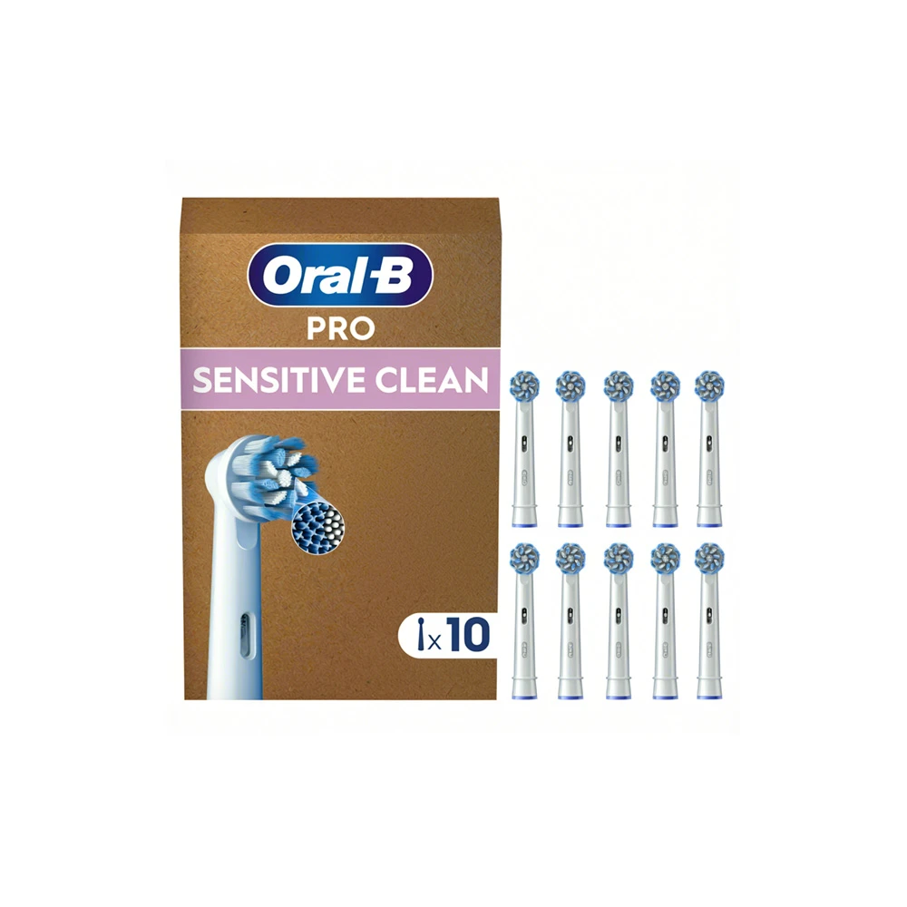 Oral-B Pro Sensitive Clean White Replacement Electric Toothbrush Heads 10 pieces
