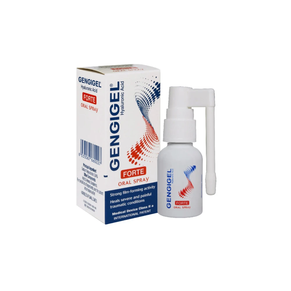 Gengigel Forte Oral Spray Hyaluronic Acid Σπρέι Καταπράυνσης & Προστασίας Για Τα Ούλα 20ml