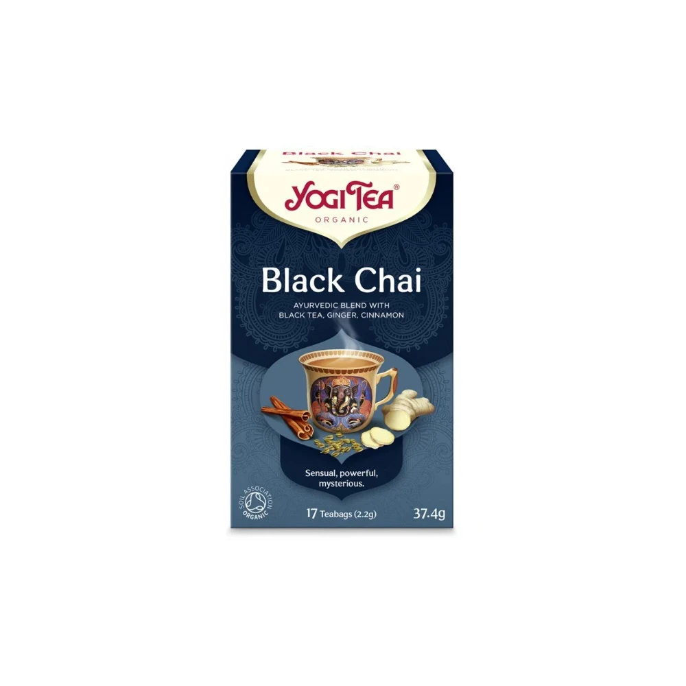 YogiTea Black Chai Tea 17x2.2gr