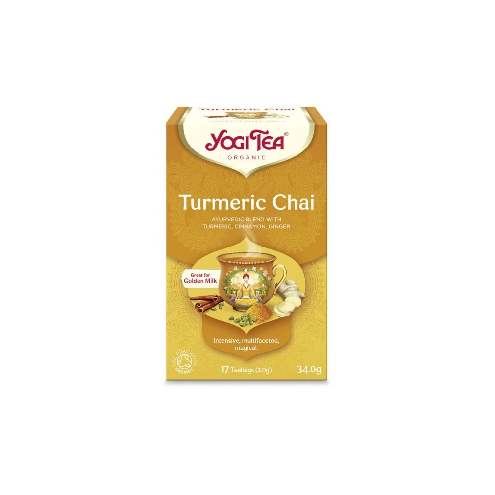 YogiTea Turmeric Chai Αφέψημα Με Κουρκουμά 17x2gr