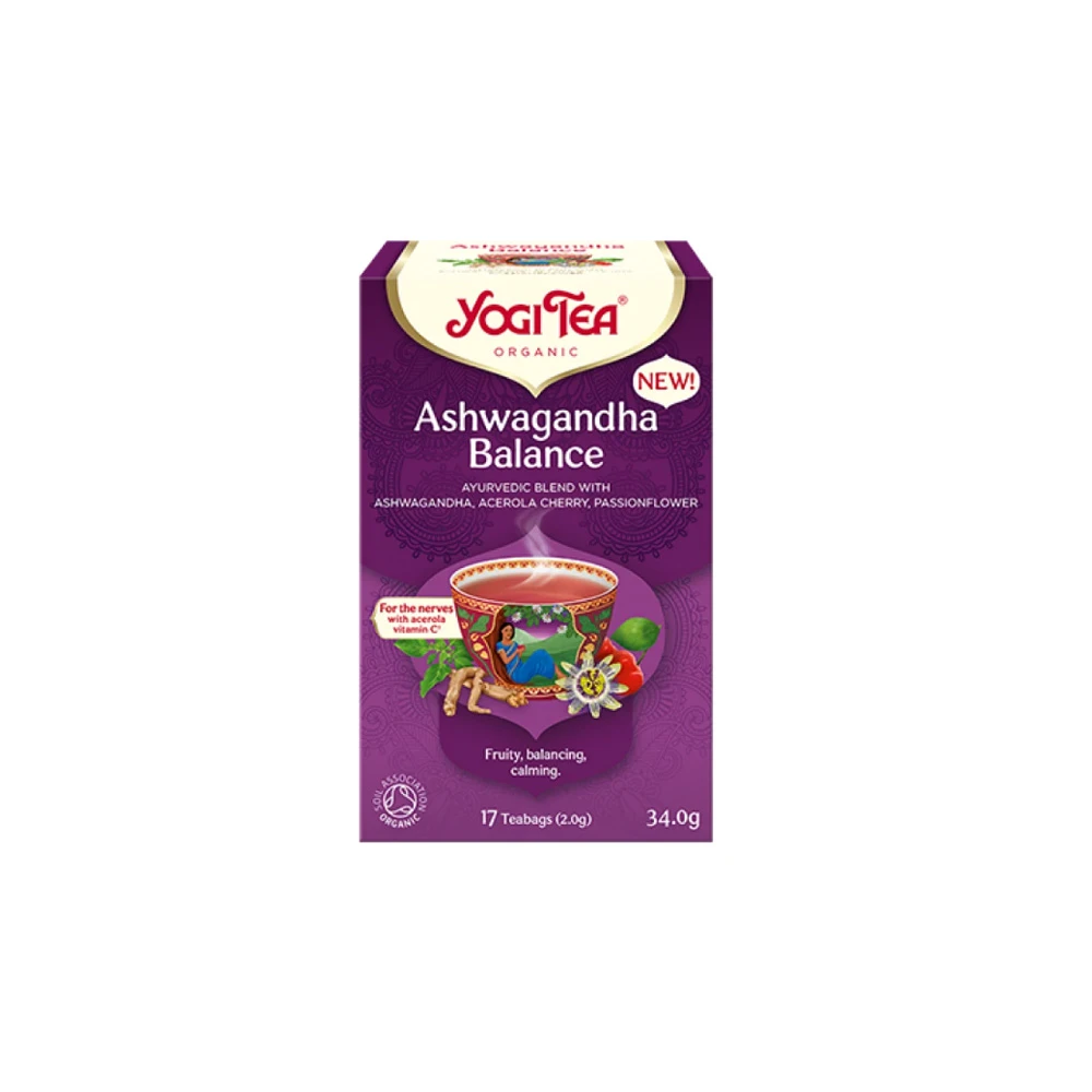 YogiTea Ashwagandha Balance Αφέψημα Τσαγιού Για Το Νευρικό Σύστημα 17x2.0gr