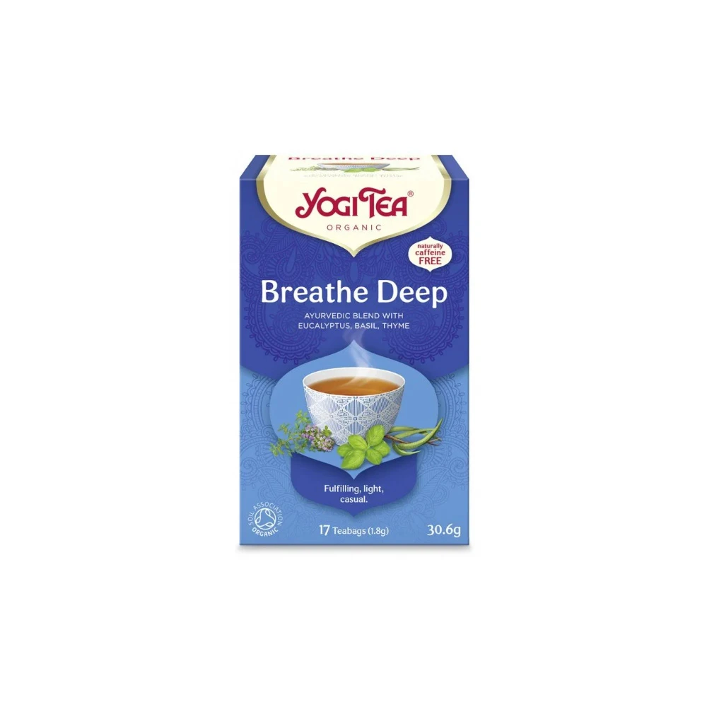 YogiTea Bio Breathe Deep Αφέψημα Τσαγιού Για Το Αναπνευστικό 17x1.8gr