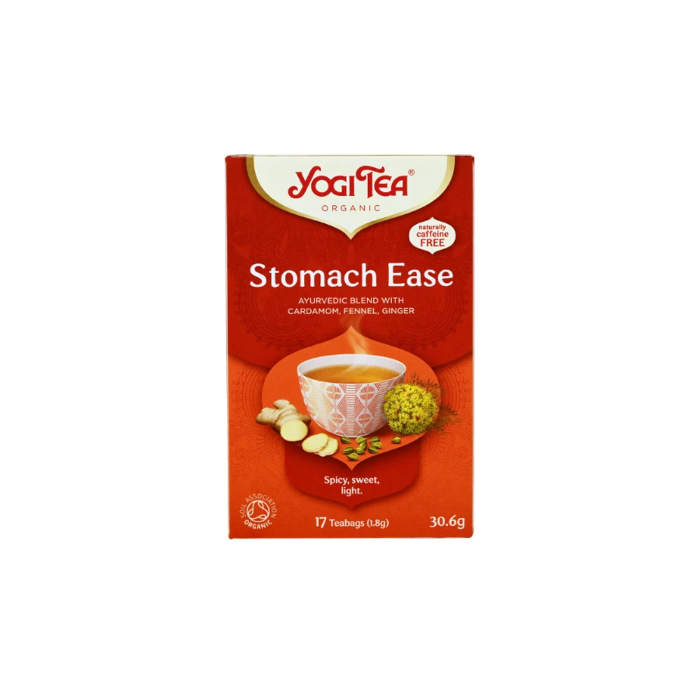 YogiTea Stomach Ease Αφέψημα Για Ενοχλήσεις στο Στομάχι 17x1.8gr