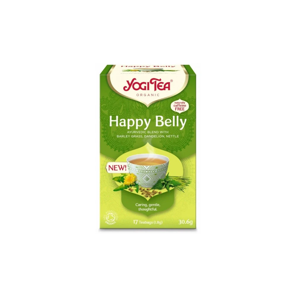YogiTea Happy Belly Aφέψημα Για Υποστήριξη Του Πεπτικού Συστήματος 17x1.8gr