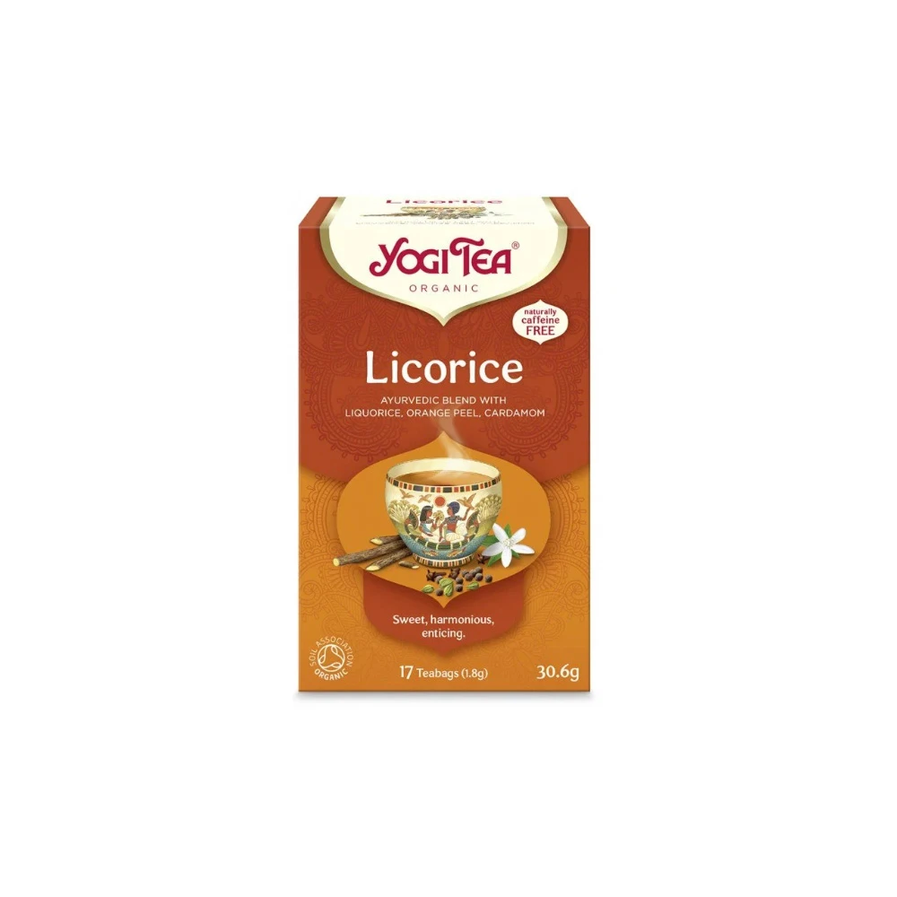 YogiTea Licorice Αφέψημα Τσαγιού Με Γλυκόριζα 17x1.8gr