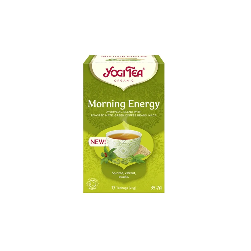 YogiTea Morning Energy Αφέψημα Tσαγιού 17x2.1gr