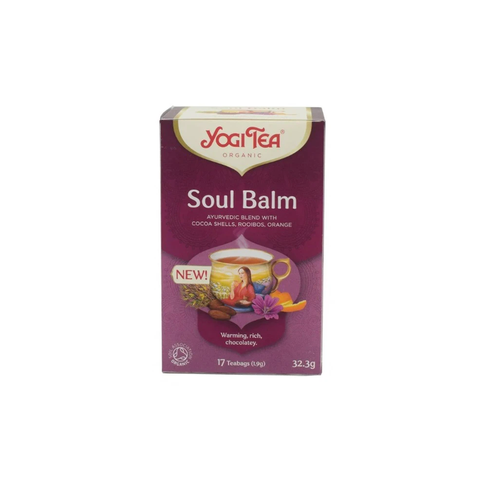 YogiTea Soul Balm Aφέψημα Τσαγιού Με Κακάο 17x1.9gr