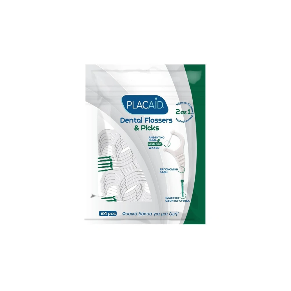 Tepe Plac Aid Dental Flosser & Picks With Mint Flavor 24 pieces