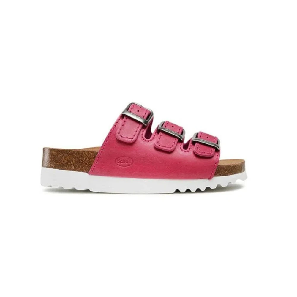 Scholl Shoes Rio Wedge Women's Anatomical Slippers Fuchsia 1 pair