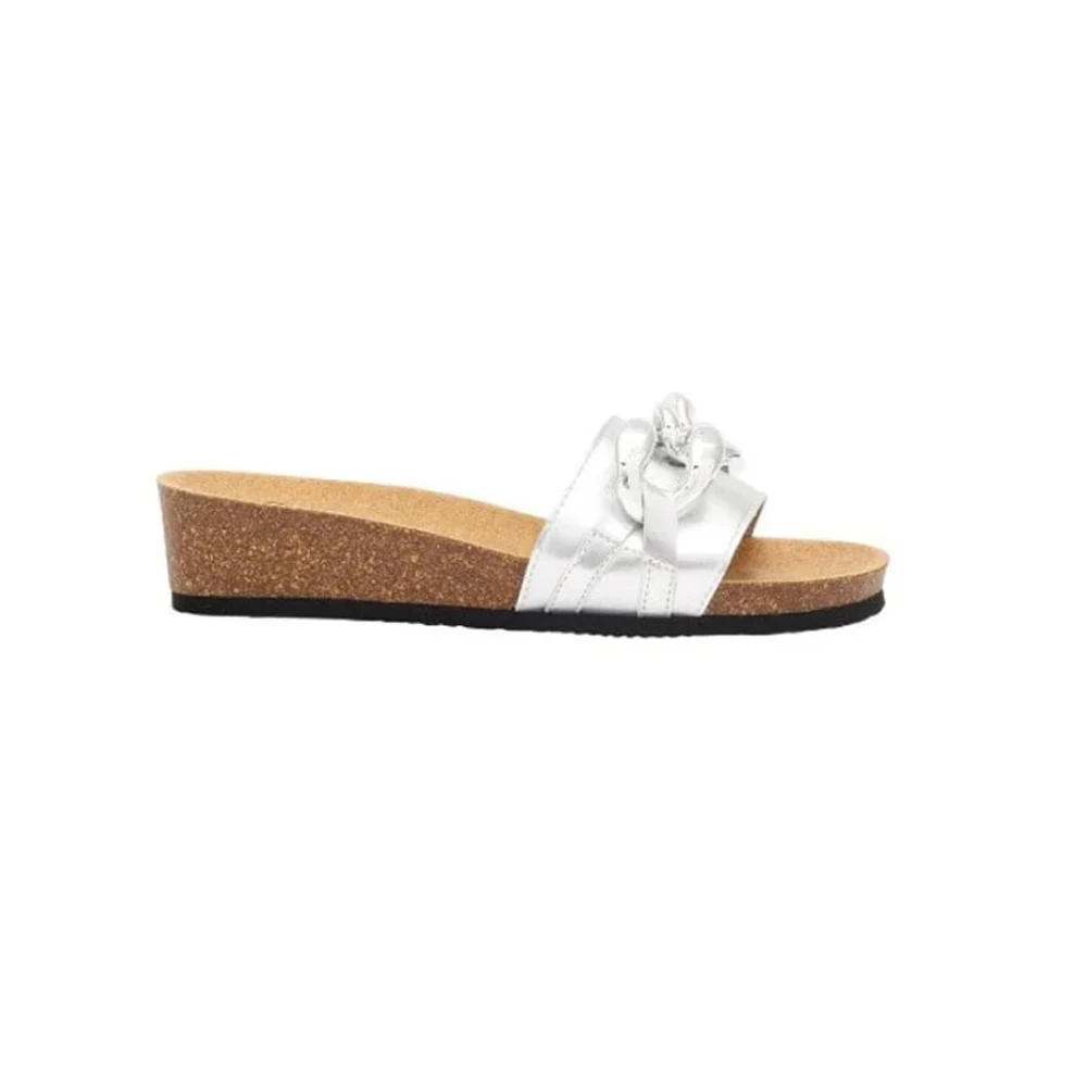 Scholl Shoes Ravello Women's Anatomical Sandal Silver 1 pair