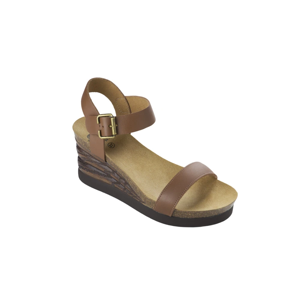 Scholl Shoes Ninfea Women's Anatomical Sandal Brown 1 pair