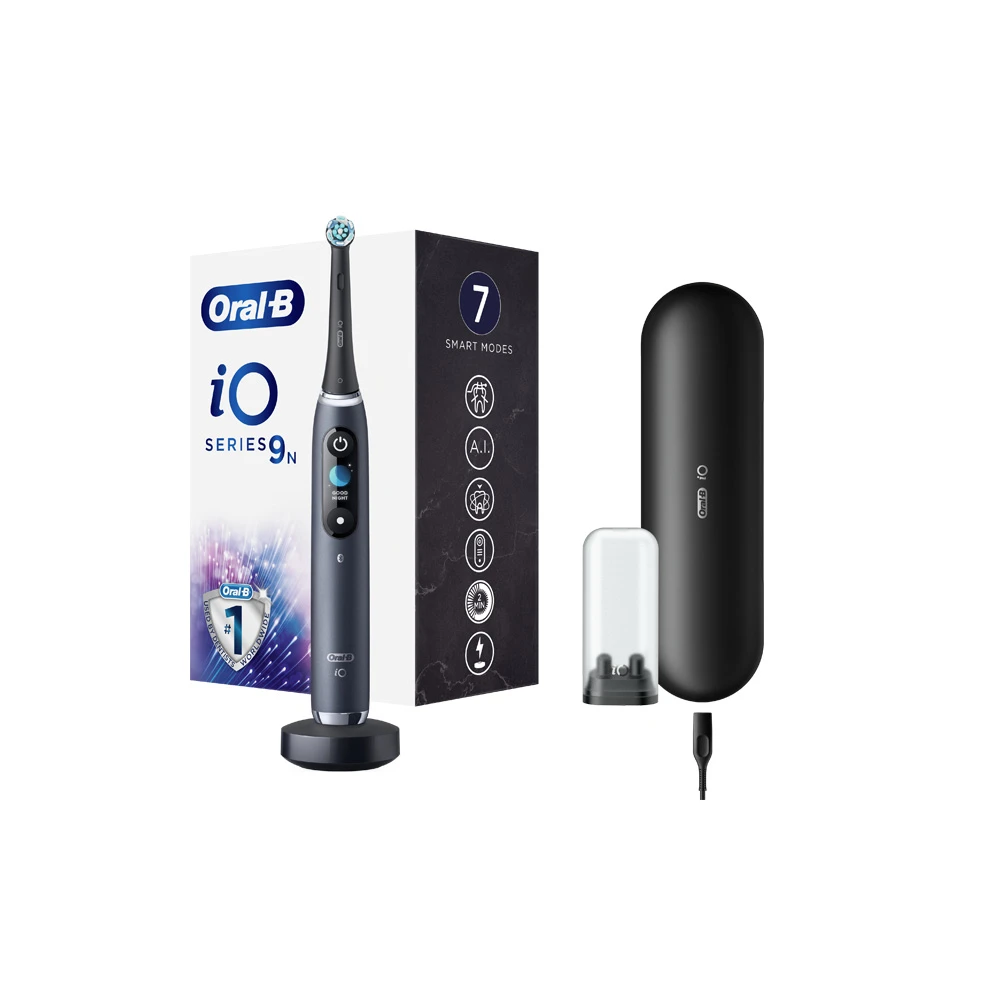 Oral-B iO Series 9 Magnetic Black Onyx Hλεκτρική Οδοντόβουρτσα 1 τεμάχιο