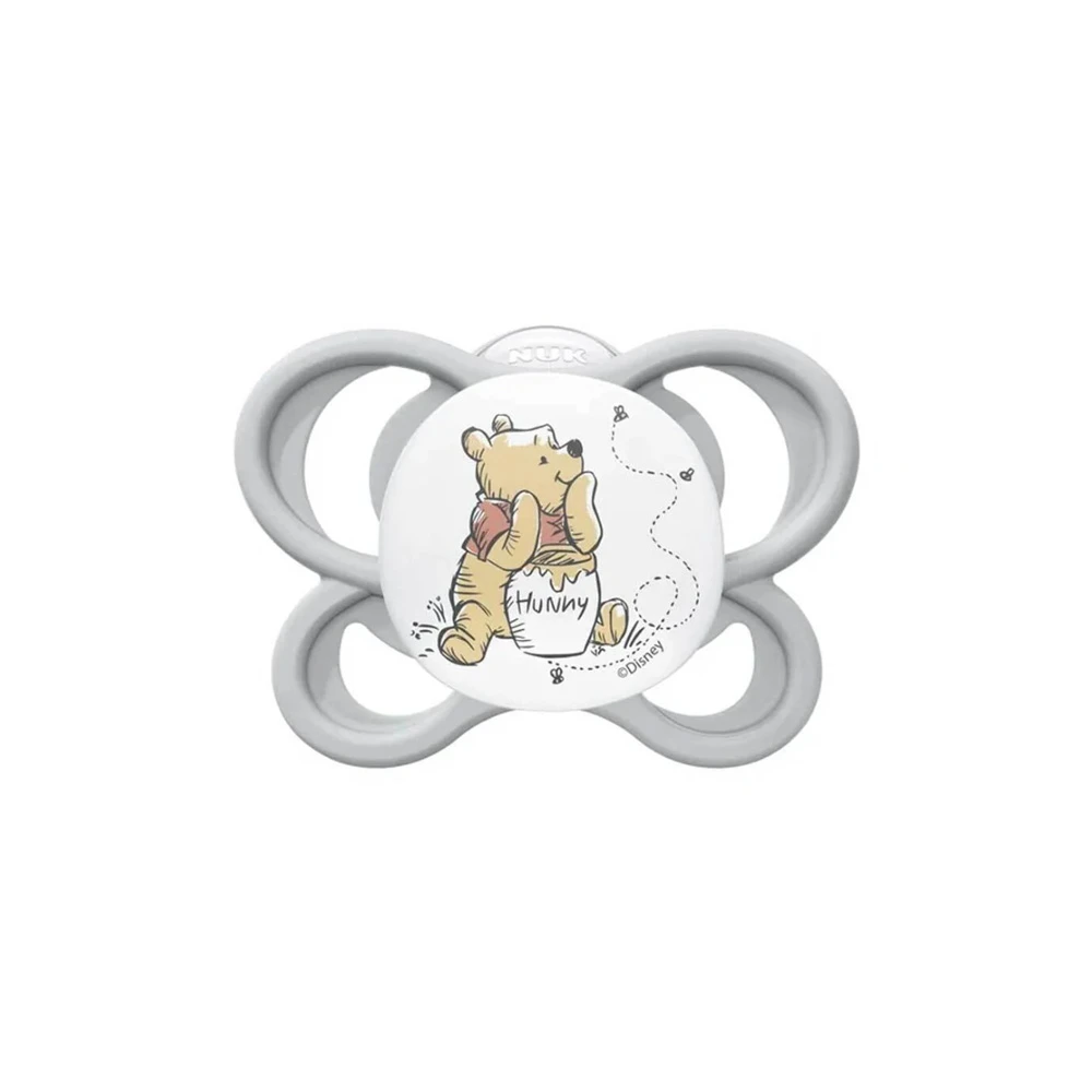 Nuk Disney Perfect Match Air Winnie Silicone Pacifier Gray 0-6 Months 1 piece