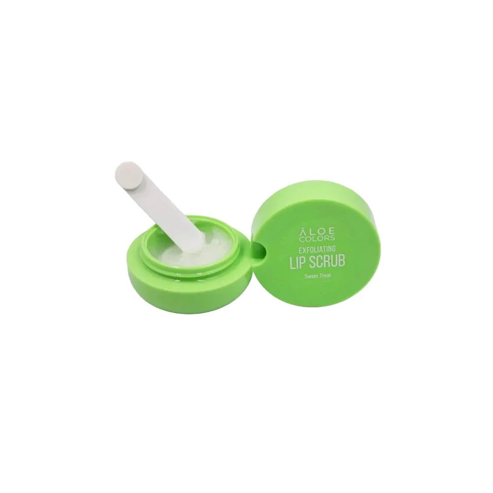 Aloe Colors Lip Scrub Απολεπιστικό Χειλιών Sweet Treat Green 10ml
