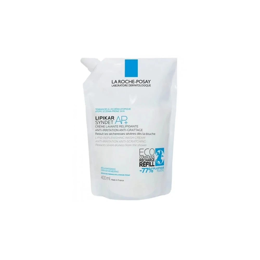 La Roche Posay Lipikar Syndet AP+ Refill Κρεμώδες Αφρόλουτρο Για Το Ξηρό Δέρμα Με Τάση Ατοπίας Ανταλλακτικό 400ml