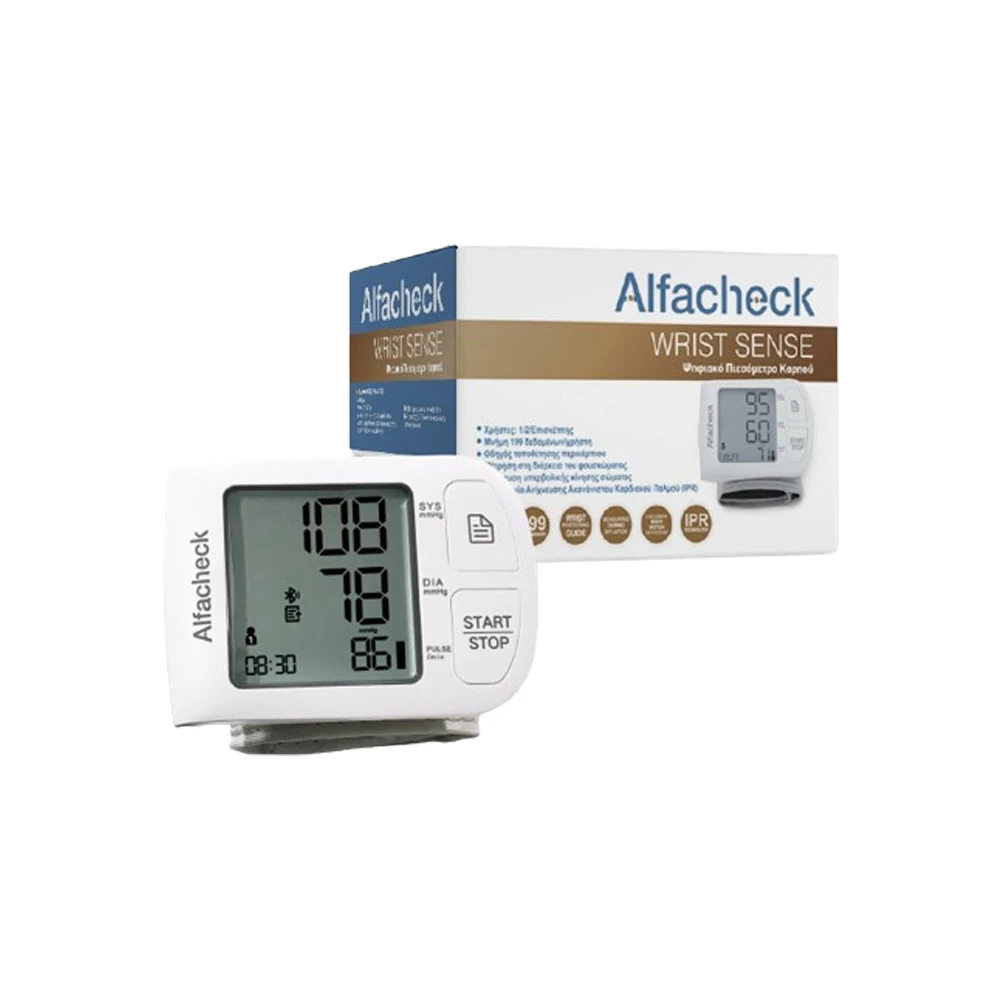 Alfacheck Wrist Sense Wrist Blood Pressure Monitor 1 piece
