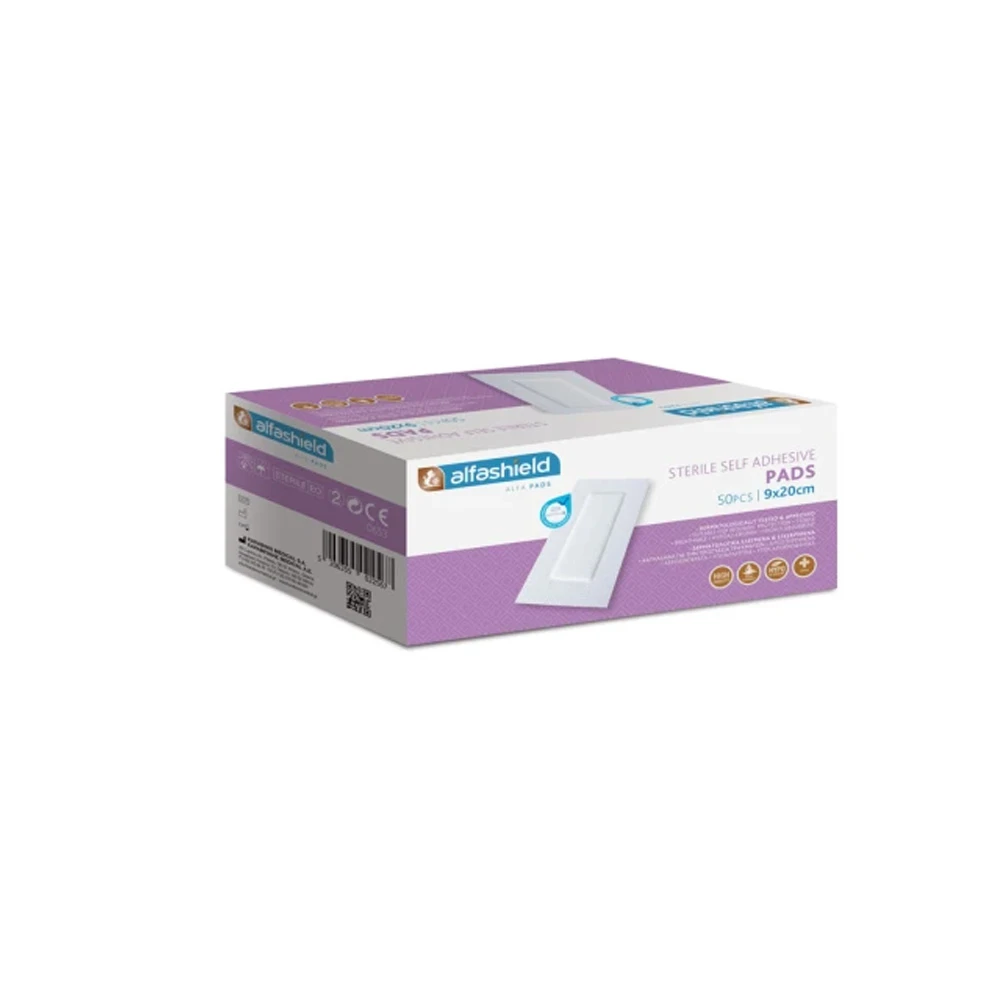 Alfashield Alfa Pad Sterile Adhesive Pads (9x30cm) 50 pieces