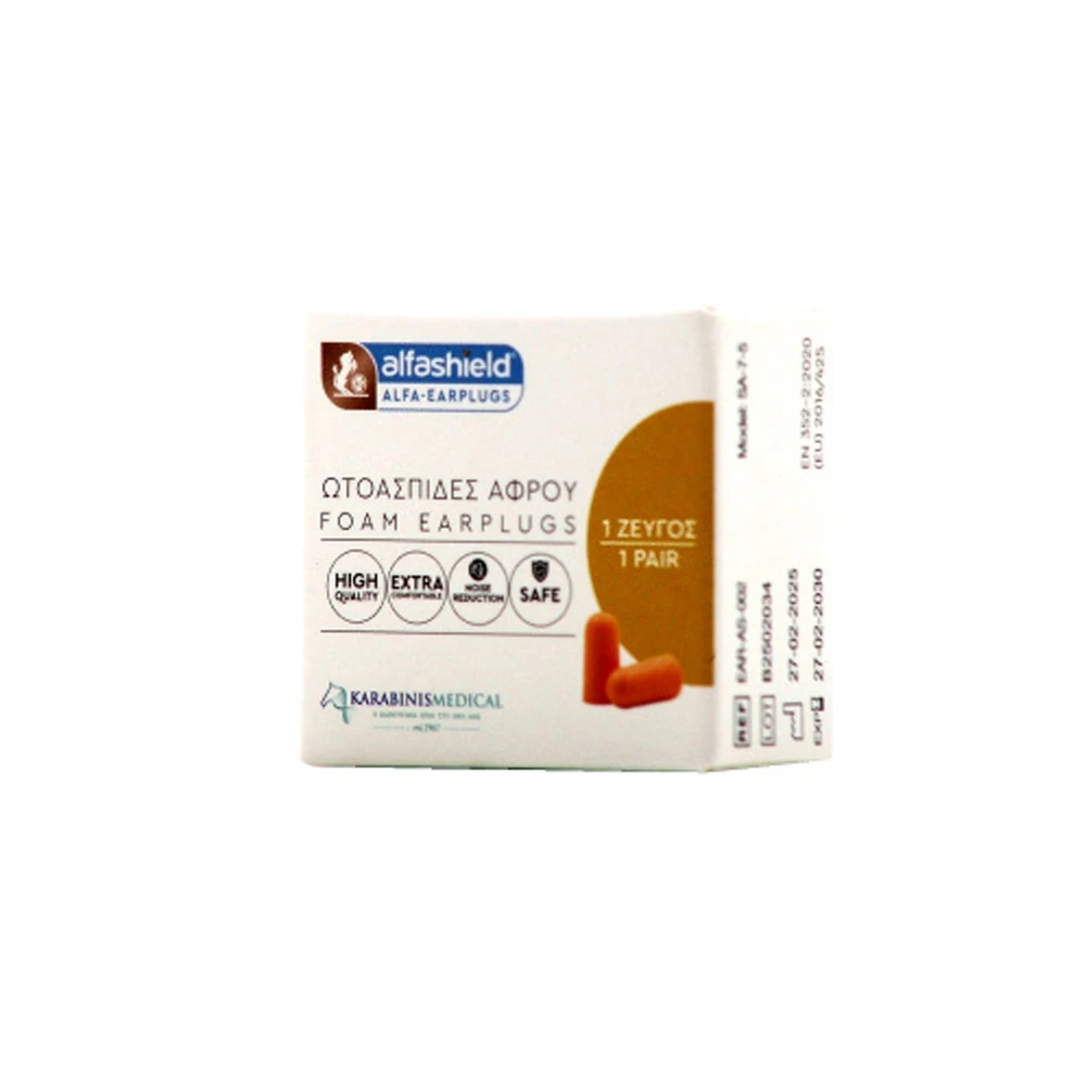 Alfashield Alfa Earplugs Foam Earplugs 1 pair