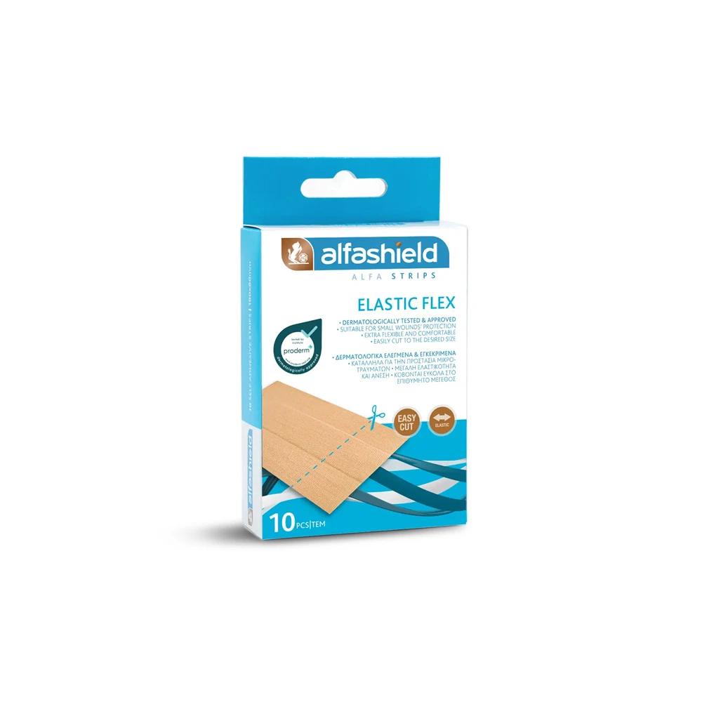 AlfaSheild Alfaplast Strips Elastic Adhesive Strips 10 pieces