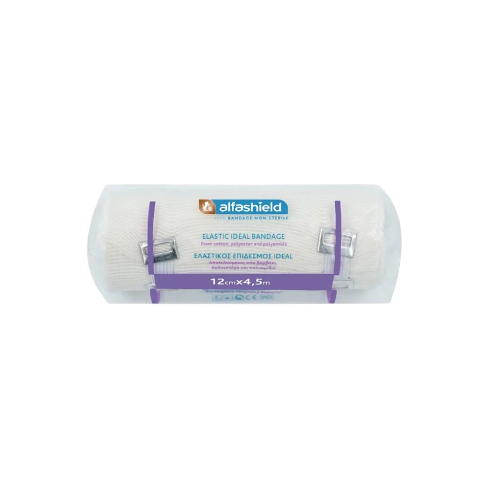 Alfashield Alfa Bandages Elastic Bandage Ideal (12cmx4.5m) 1 piece