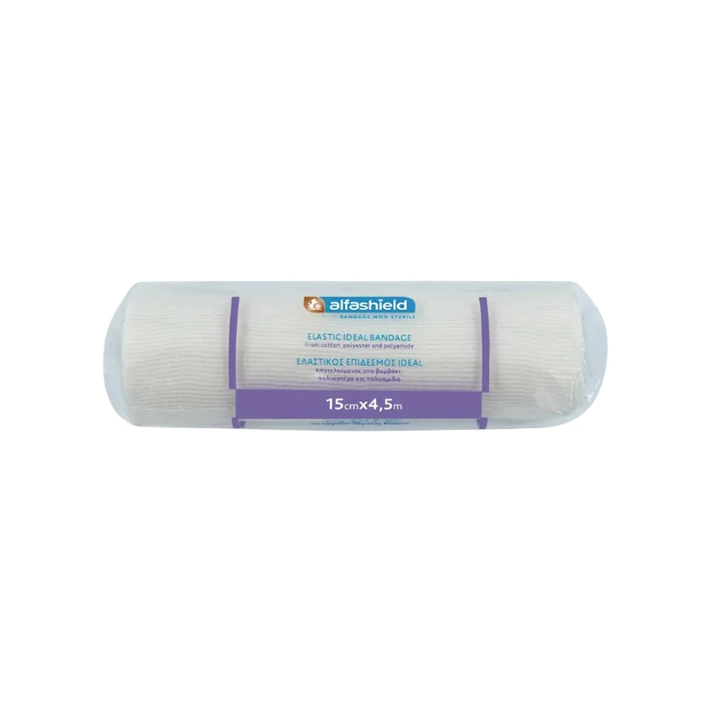 Alfashield Alfa Bandages Elastic Bandage Ideal (15cmx4.5m) 1 piece