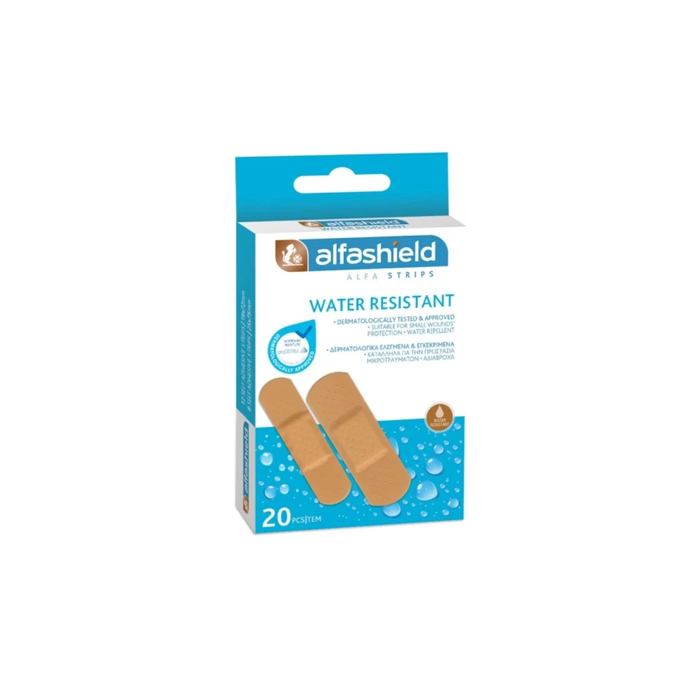 Alfashield Alfaplast Strips Adhesive Strips Water Resistant 20 pieces