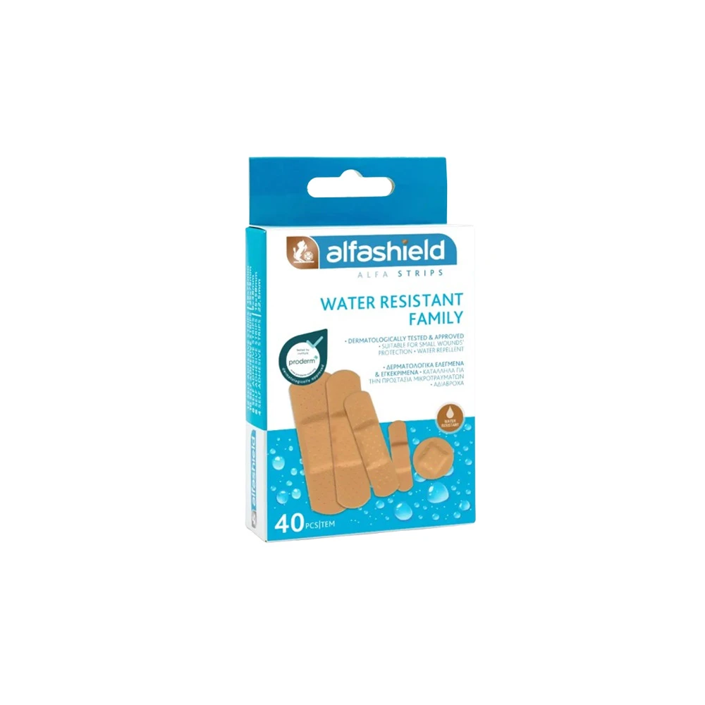 Alfashield Alfaplast Strips Adhesive Strips Water Resistant 40 pieces