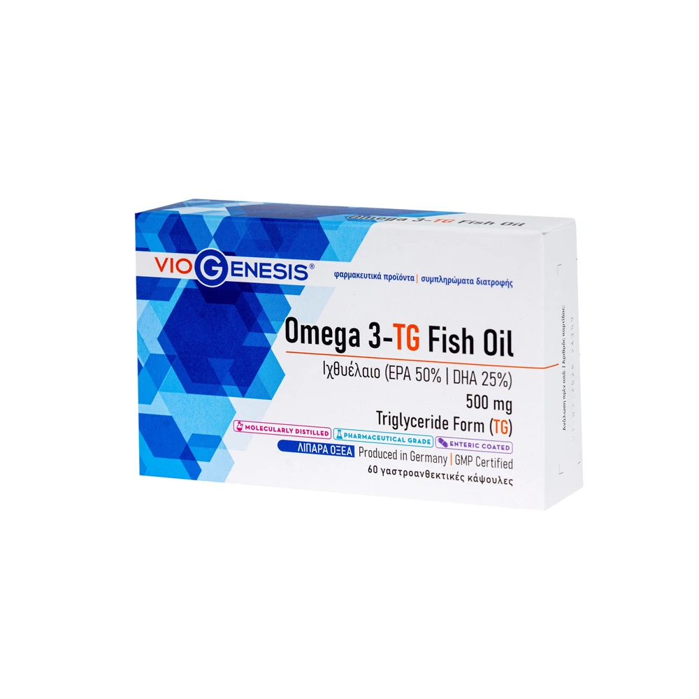 VioGenesis Omega 3 – TG Fish Oil 60 enteric coated caps