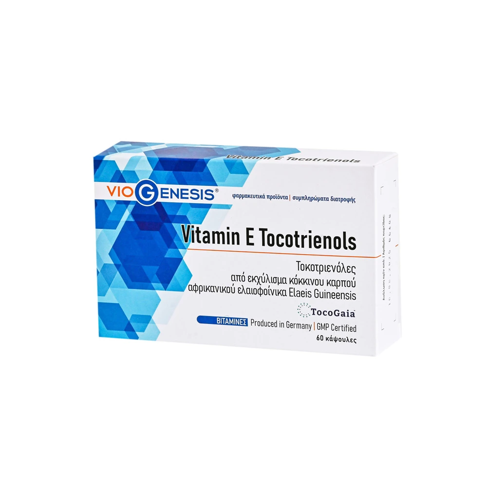 VioGenesis Vitamin E Tocotrienols Συμπλήρωμα Διατροφής Με TocoGaia Που Παρέχει Βιταμίνη Ε 60 κάψουλες