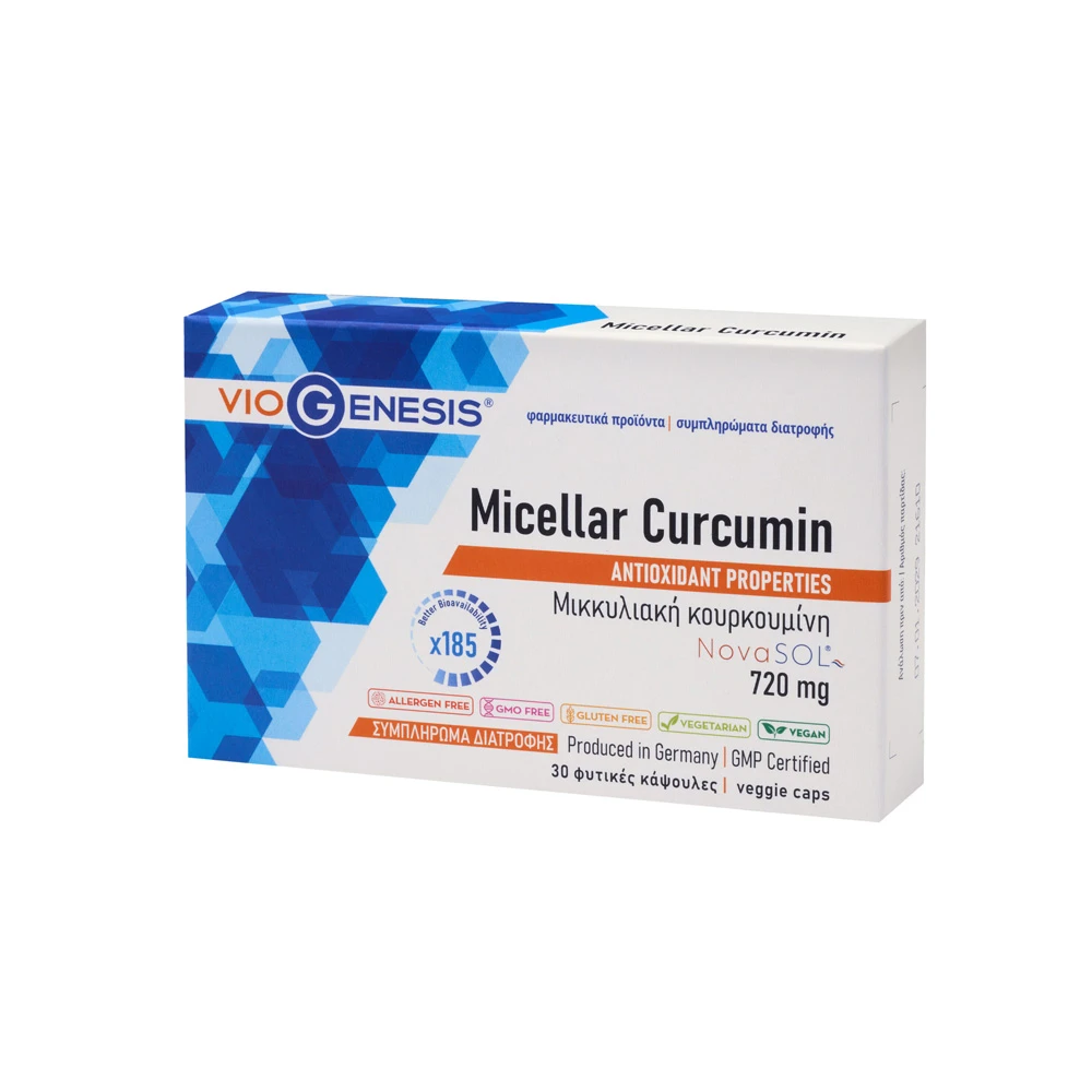 VioGenesis Micellar Curcumin 720mg 30 vegan caps