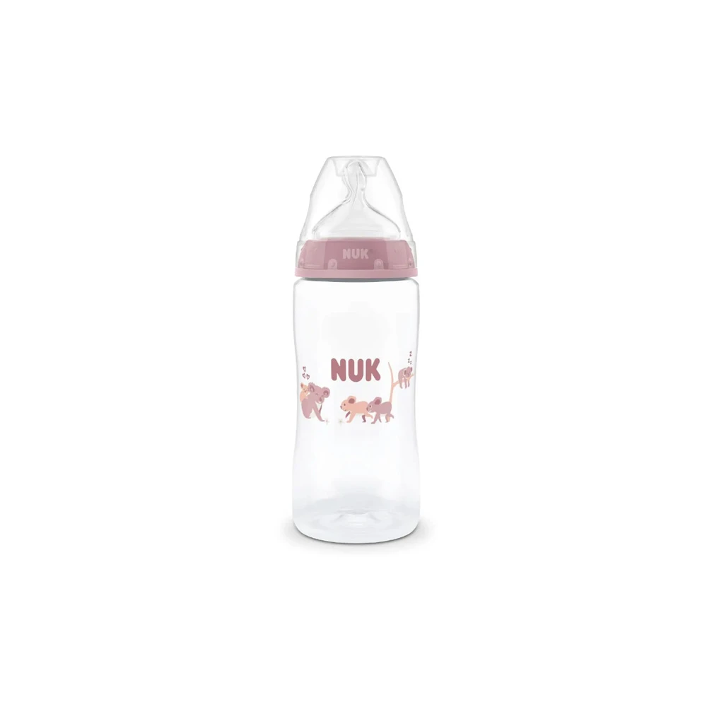 Nuk Plastic Baby Bottle With Silicone Nipple Temperature Control Indicator For 3+ Months Koala 300ml