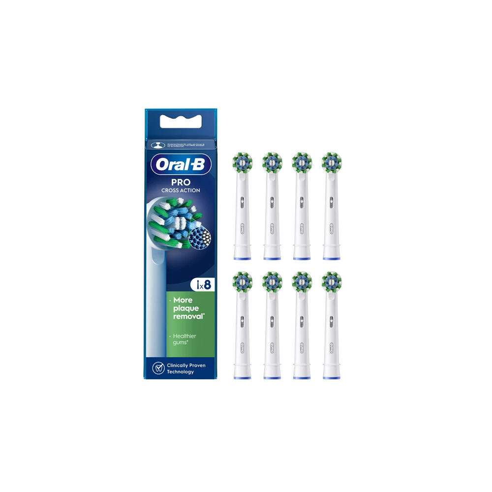 Oral-B Pro CrossAction Electric Toothbrush Heads 8 pieces