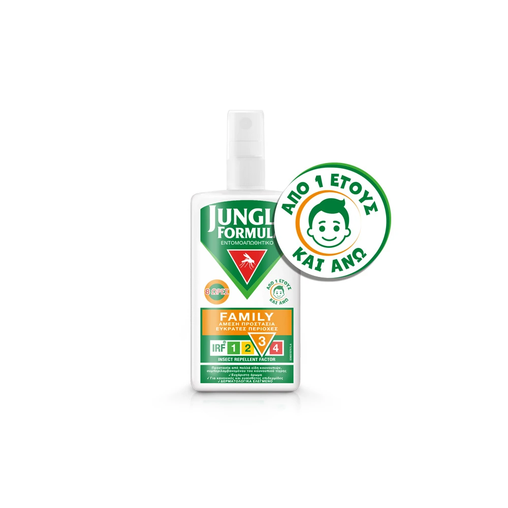 Jungle Formula Family Anti-Mosquito Spray For Protection From 1 Year 100ml