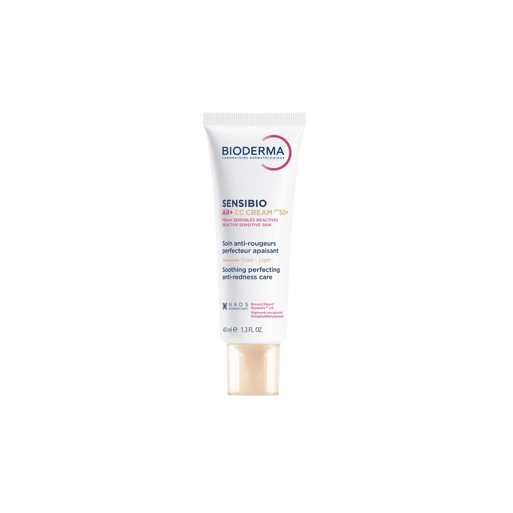 Bioderma Sensibio AR+ CC Cream SPF50+ Καθημερινή Κρέμα Με Χρώμα & Υψηλή Αντηλιακή Προστασία Για Το Ευαίσθητο Αντιδραστικό Δέρμα Με Τάση Για Ροδόχρου 40ml