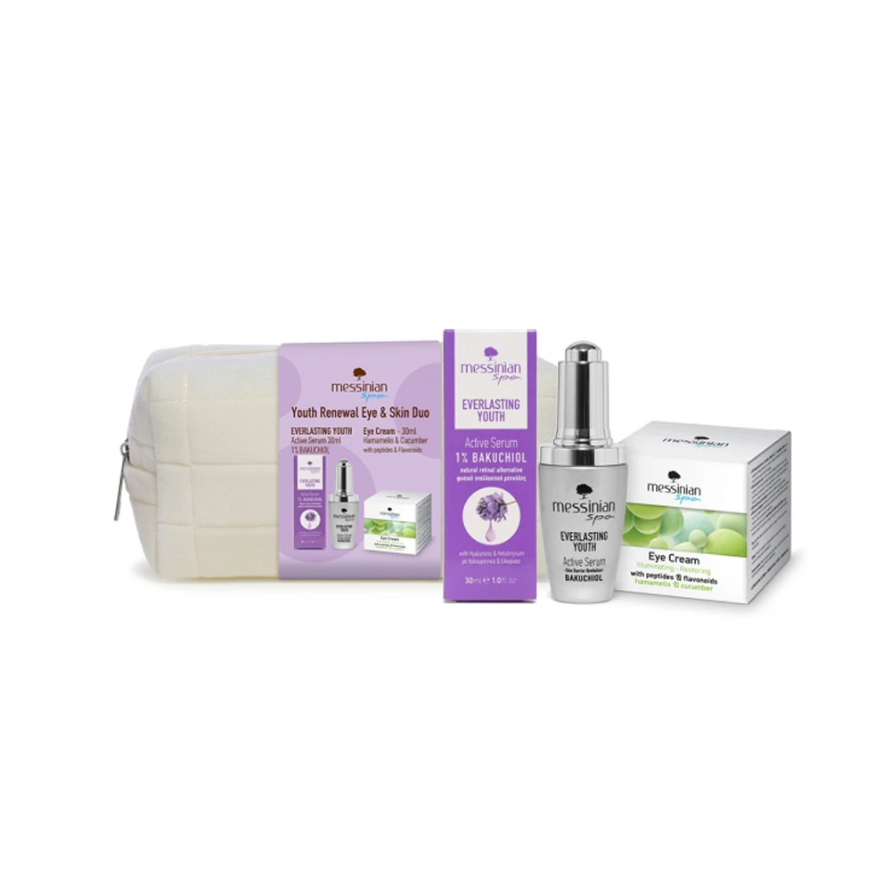 Messinian Spa Promo Youth Renewal Eye & Skin Duo Bakuchiol-Everlasting Youth Serum 30ml & Eye Cream Hamamelis & Cucumber 30ml